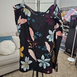 Who What Wear 24W Floral Skirt NWT